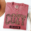 *Leopard Cozy Season Tee *7 Colors (S-3X)