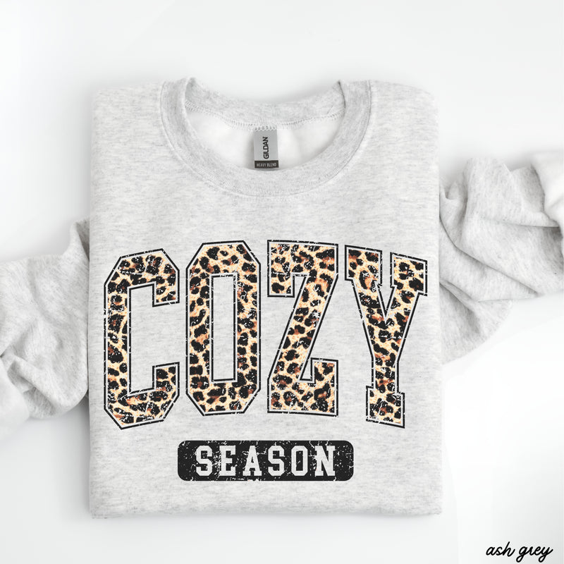 *Leopard Cozy Season Sweatshirt *6 Colors (S-3X)