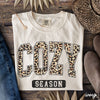 *Leopard Cozy Season Tee *7 Colors (S-3X)