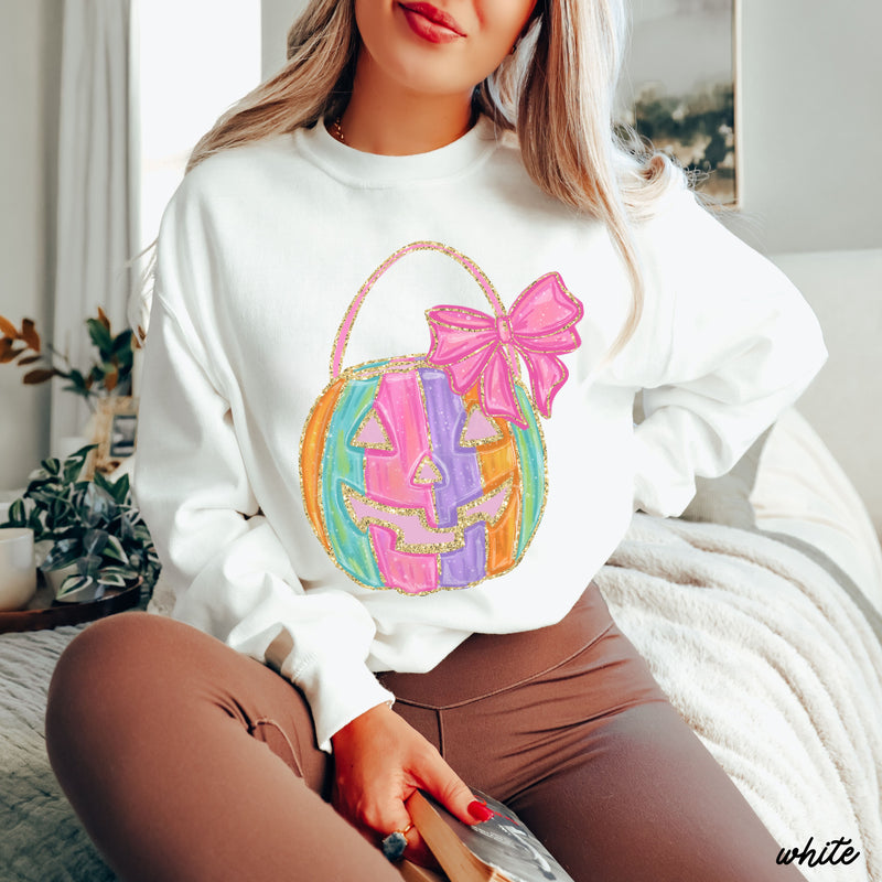 *Watercolor Pumpkin Sweatshirt *3 Colors (S-3X)