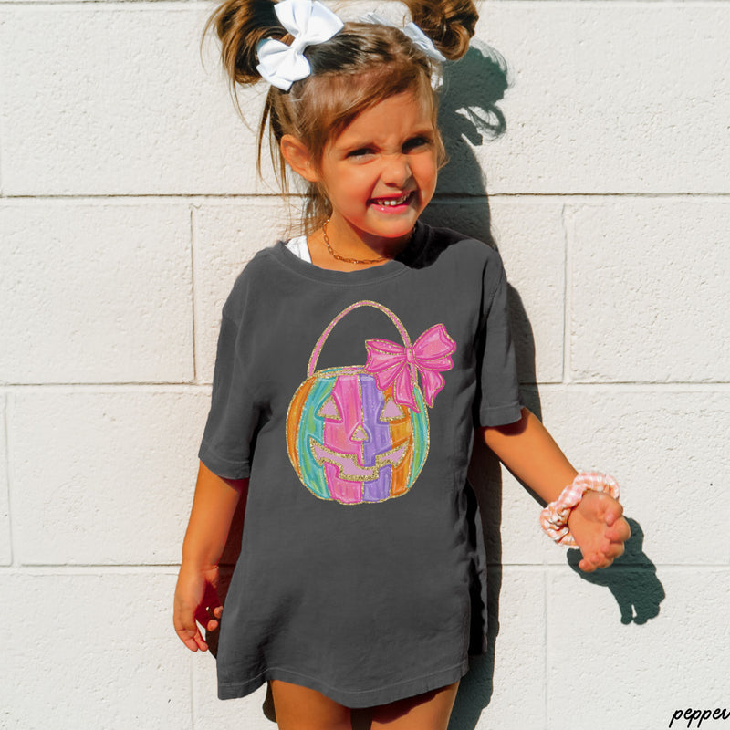 *YOUTH Watercolor Pumpkin Tee *2 Colors (S-3X)