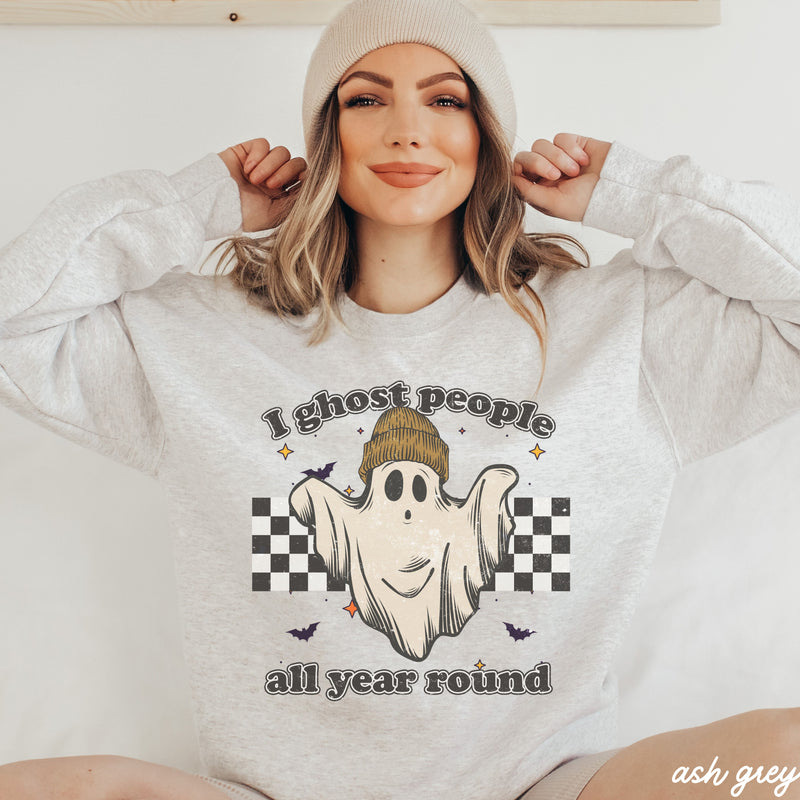 *I Ghost People Sweatshirt *6 Colors (S-3X)