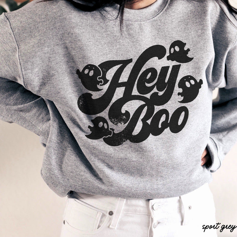 *Hey Boo Sweatshirt *6 Colors (S-3X)