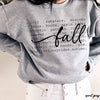 Pre-Order: Fall Words Sweatshirt *5 Colors (S-3X)