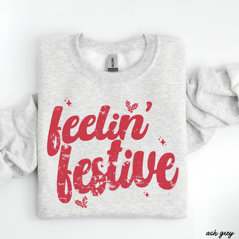 Pre-Order: Feelin' Festive Sweatshirt *6 Colors (S-3X)