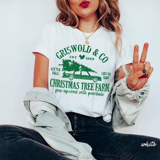 Pre Order: Griswold Tree Farm Tee *4 Colors (S-3X)