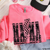 PRE-ORDER: Checkered Bolt MAMA Sweatshirt *4 Colors (S-3X)