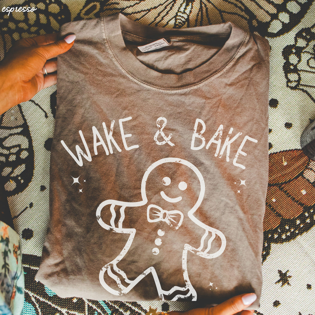 Pre-Order: Wake & Bake Gingerbread Tee *8 Colors (S-3X)