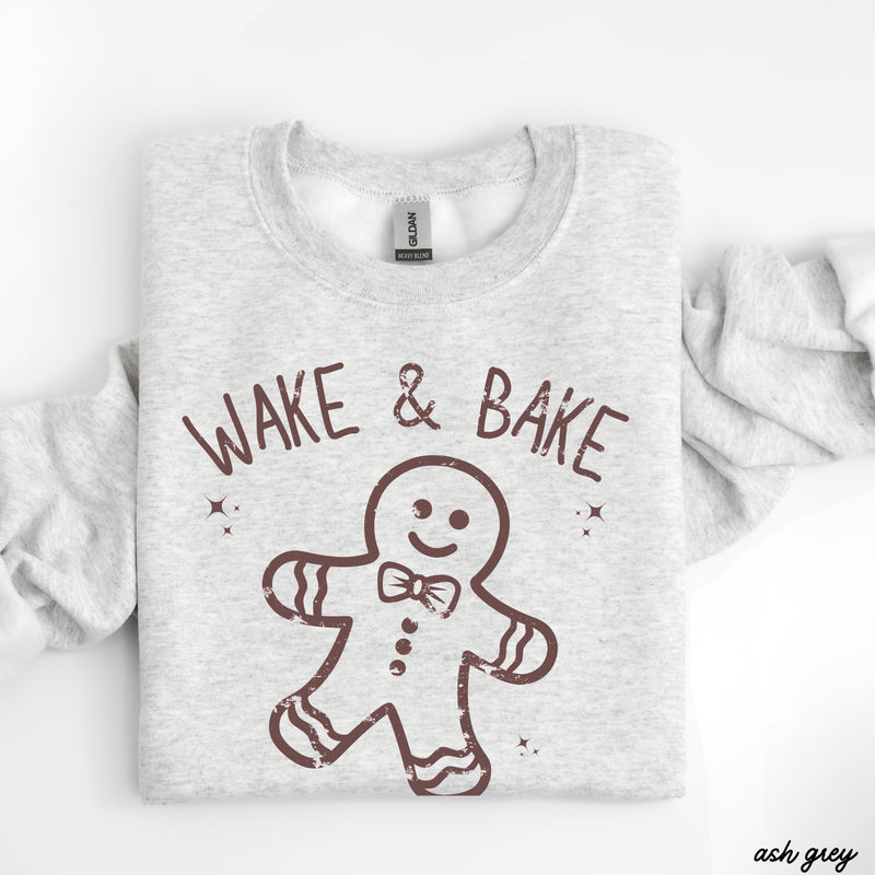 Pre-Order: Wake & Bake Gingerbread Sweatshirt *3 Colors (S-3X)