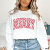 Pre-Order: Checkered Merry Sweatshirt *5 Colors (S-3X)