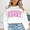 Pre-Order: Checkered Merry Sweatshirt *5 Colors (S-3X)