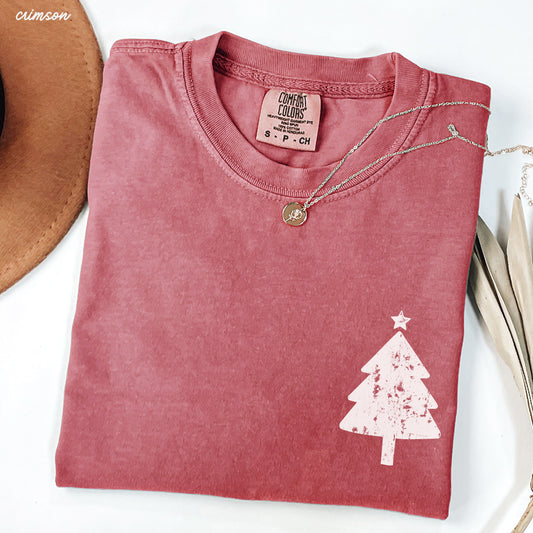 Xmas Tree Pocket Tee *7 Colors (S-3X)