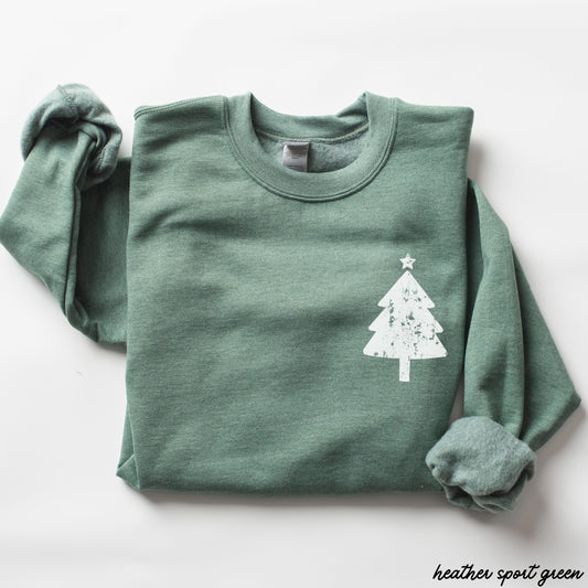 Xmas Tree Pocket Sweatshirt *6 Colors (S-3X)
