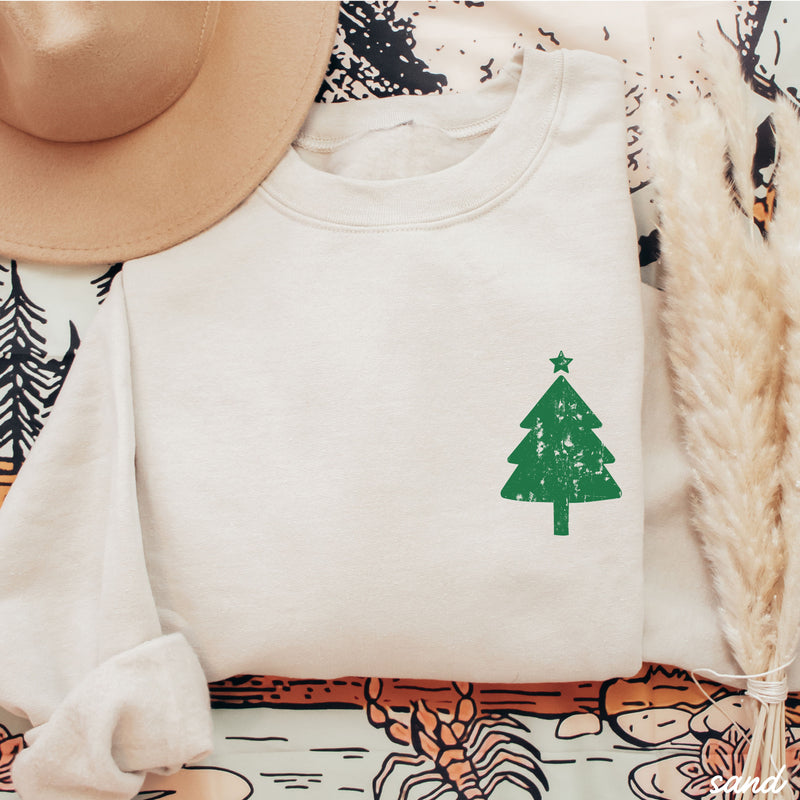 Pre-Order: Xmas Tree Pocket Sweatshirt *6 Colors (S-3X)