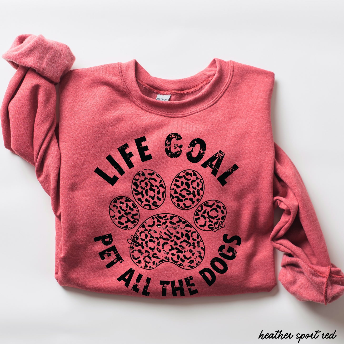 Pet All The Dogs Leopard Paw Sweatshirt *9 Colors (S-3X)