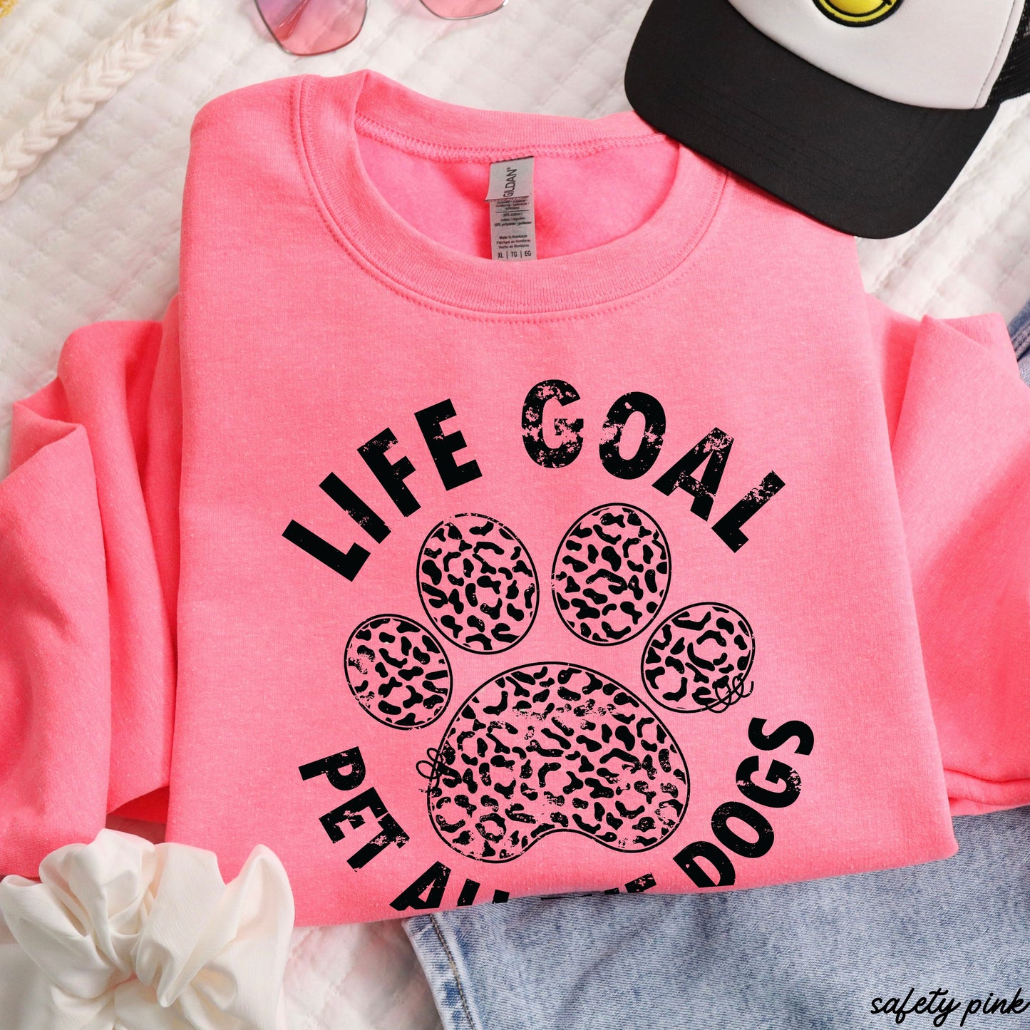 Pet All The Dogs Leopard Paw Sweatshirt *9 Colors (S-3X)