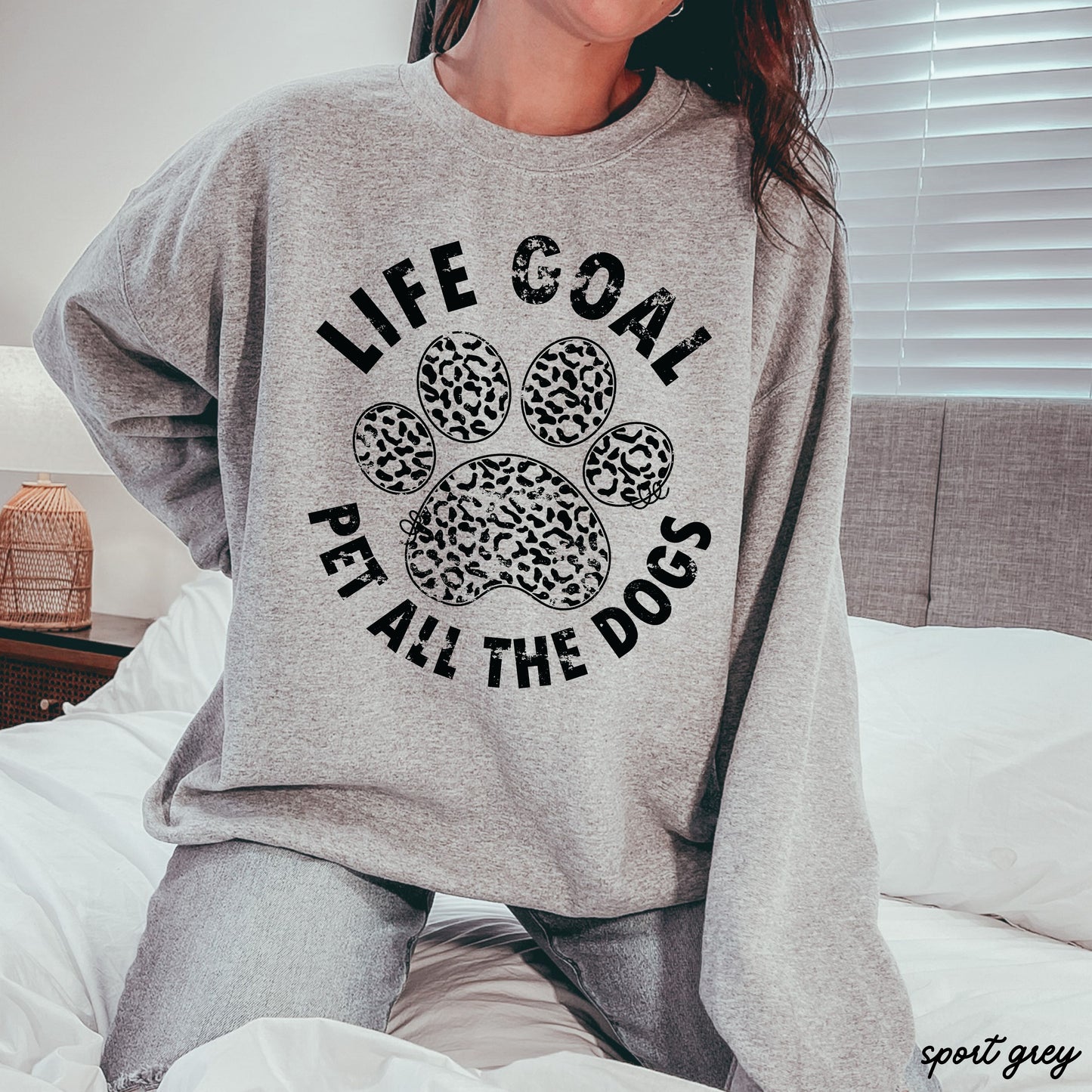 Pet All The Dogs Leopard Paw Sweatshirt *9 Colors (S-3X)