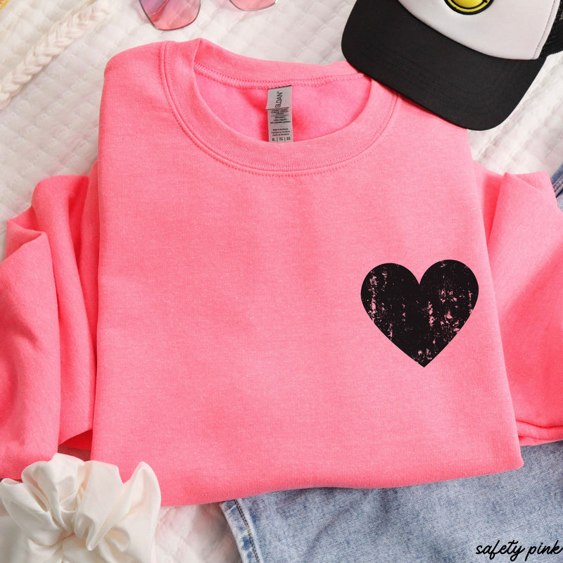 Pre-Order: Pocket Heart Sweatshirt *6 Colors (S-3X)