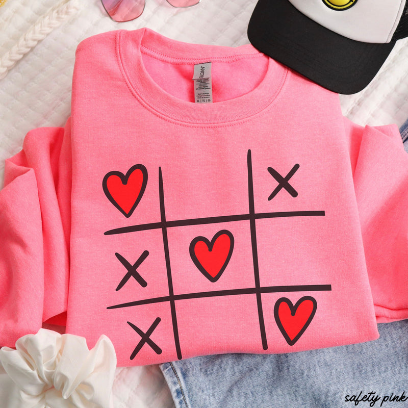 Pre-Order: XOXO Tic Tac Toe Sweatshirt *6 Colors (S-3X)