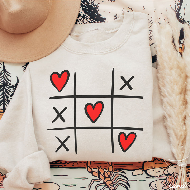 Pre-Order: XOXO Tic Tac Toe Sweatshirt *6 Colors (S-3X)