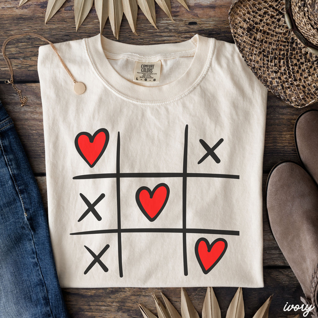 Pre-Order: XOXO Tic Tac Toe Tee *8 Colors (S-3X)