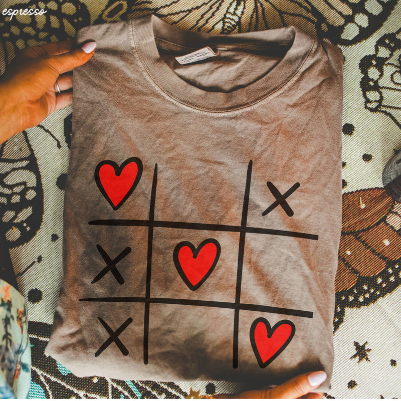 Pre-Order: XOXO Tic Tac Toe Tee *8 Colors (S-3X)