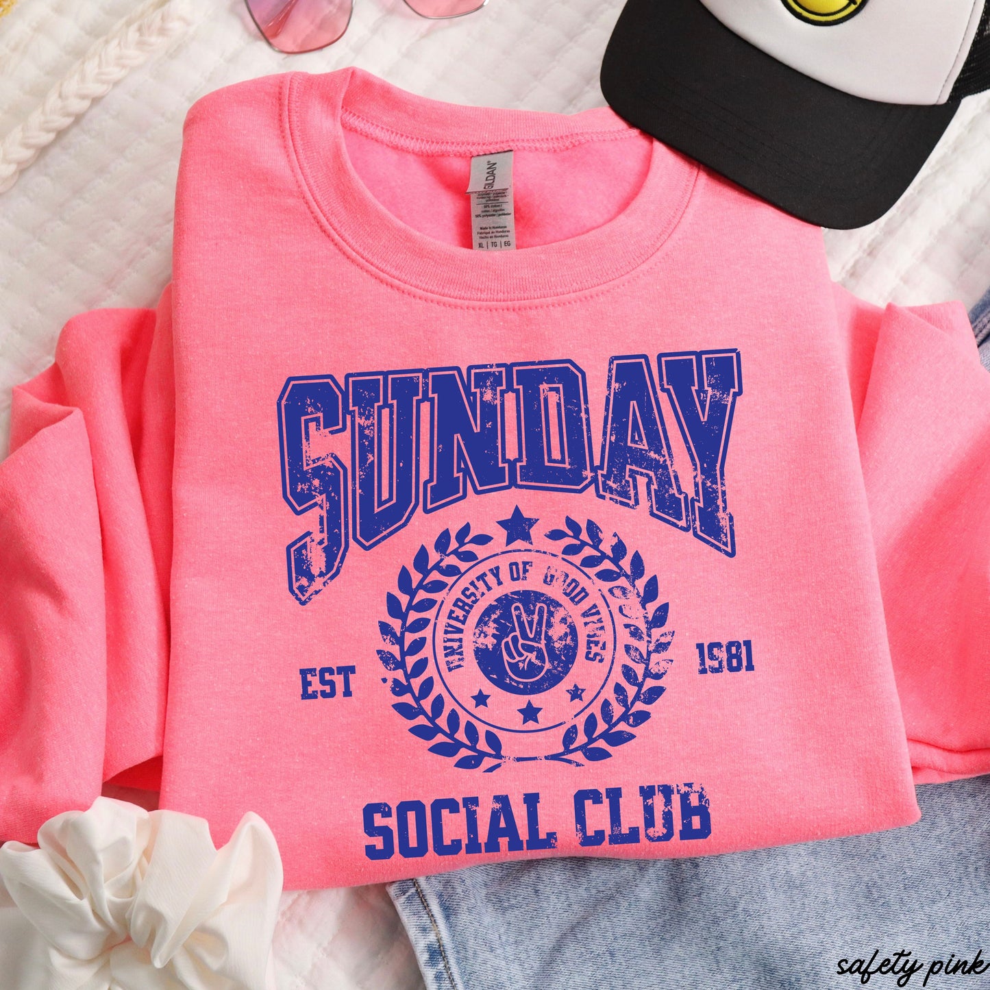 Sunday Social Sweatshirt *9 Colors (S-3X)