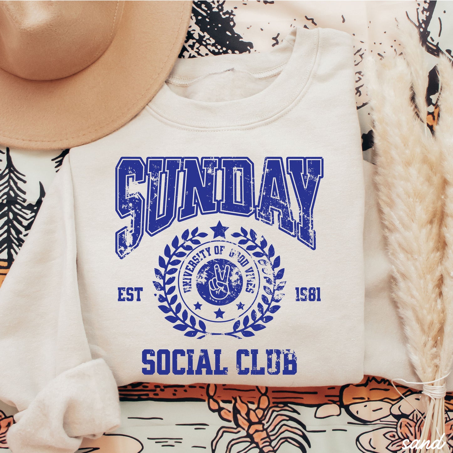 Sunday Social Sweatshirt *9 Colors (S-3X)