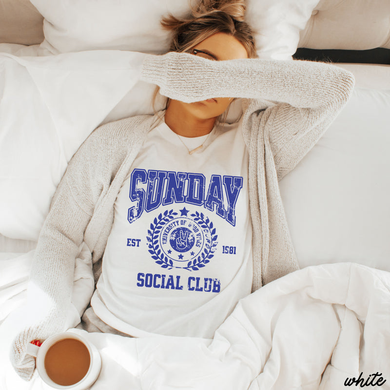 Sunday Social Club Tee *4 Colors (S-3X)