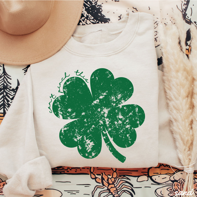 Distressed Shamrock Can't Pinch This Sweatshirt *6 Colors (S-3X)