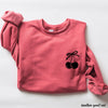 Pocket Cherry Coquette Sweatshirt *5 Colors (S-3X)