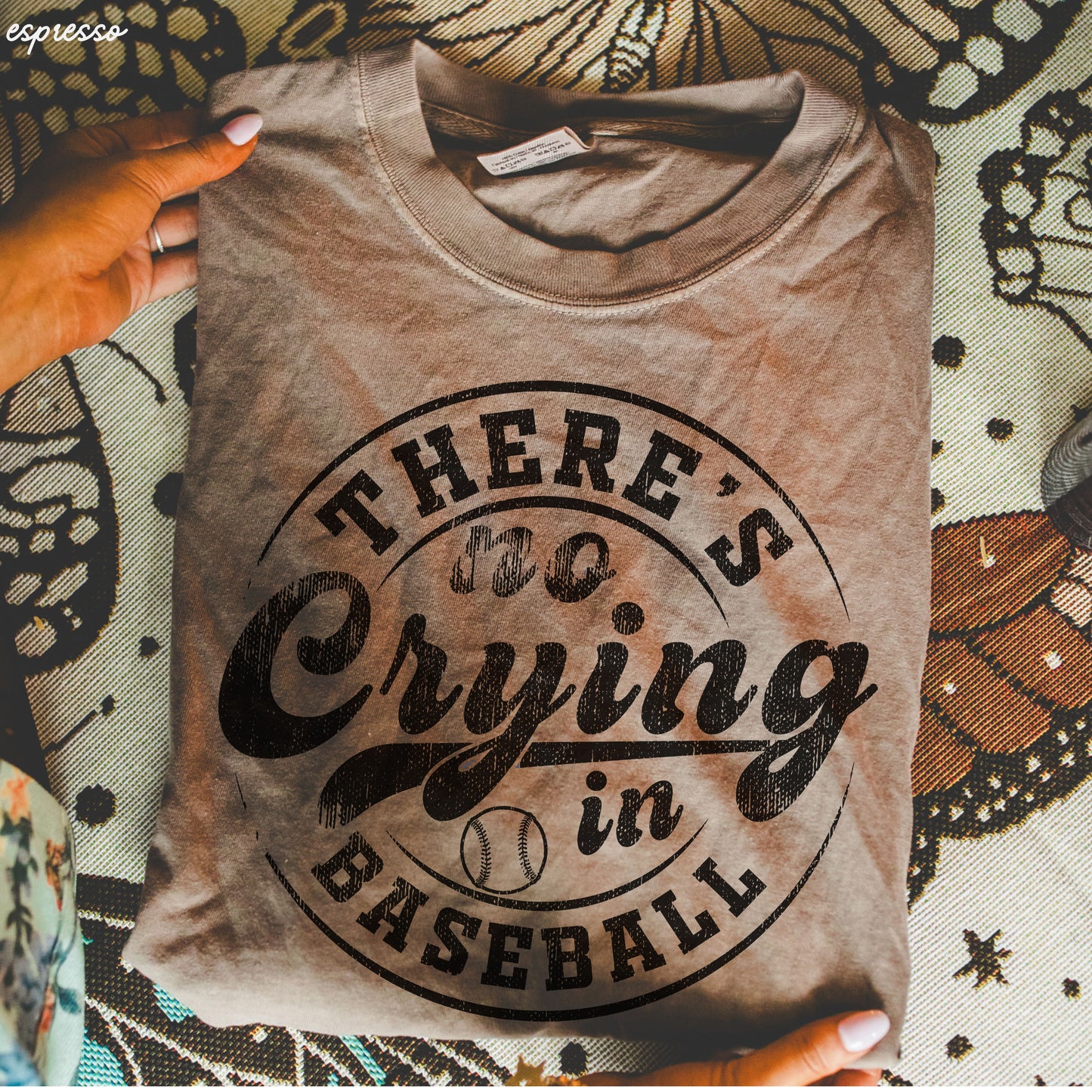 No Crying in Baseball Tee *11 Colors (S-3X)
