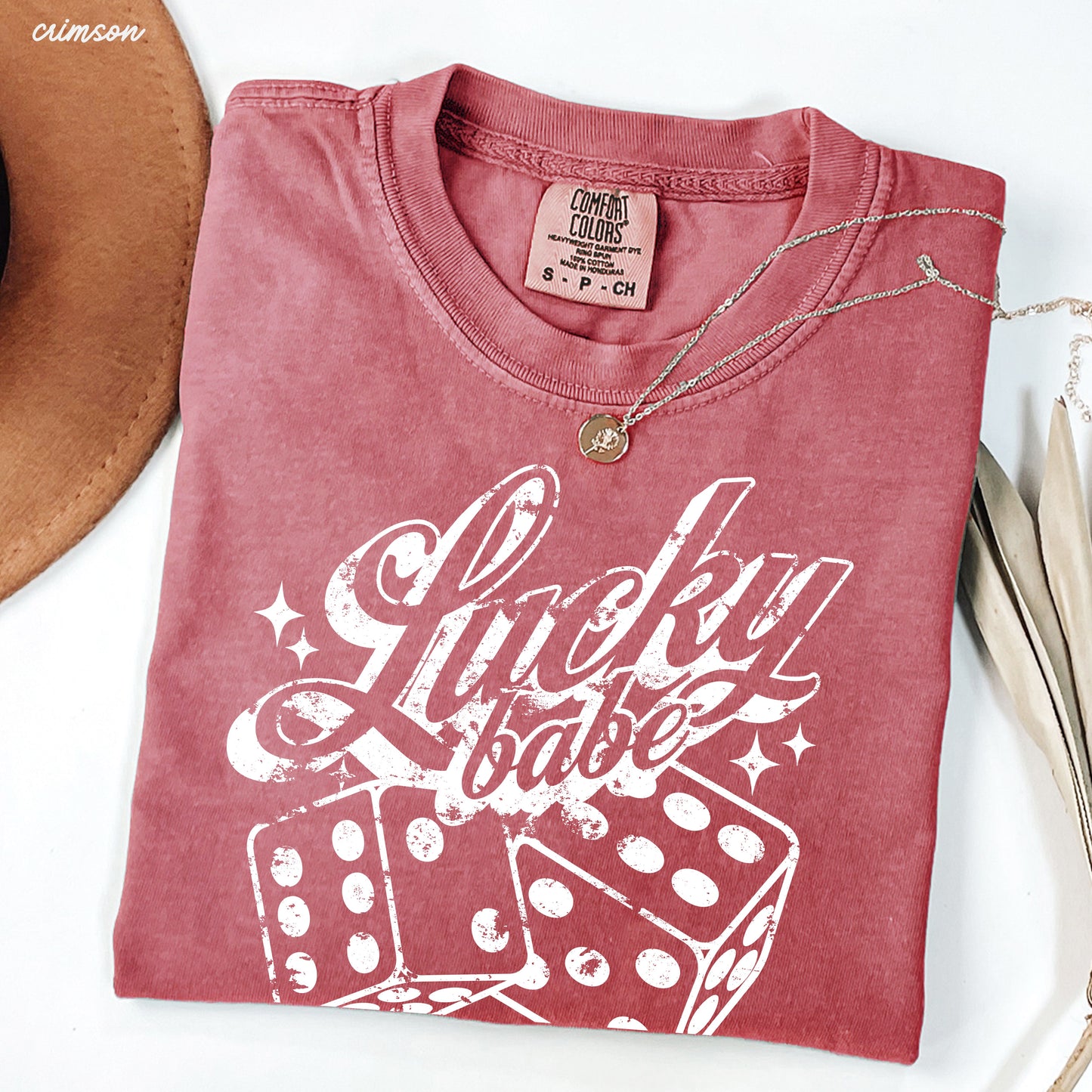 Lucky Babe Dice Comfort Colors Tee *8 Colors (S-3X)
