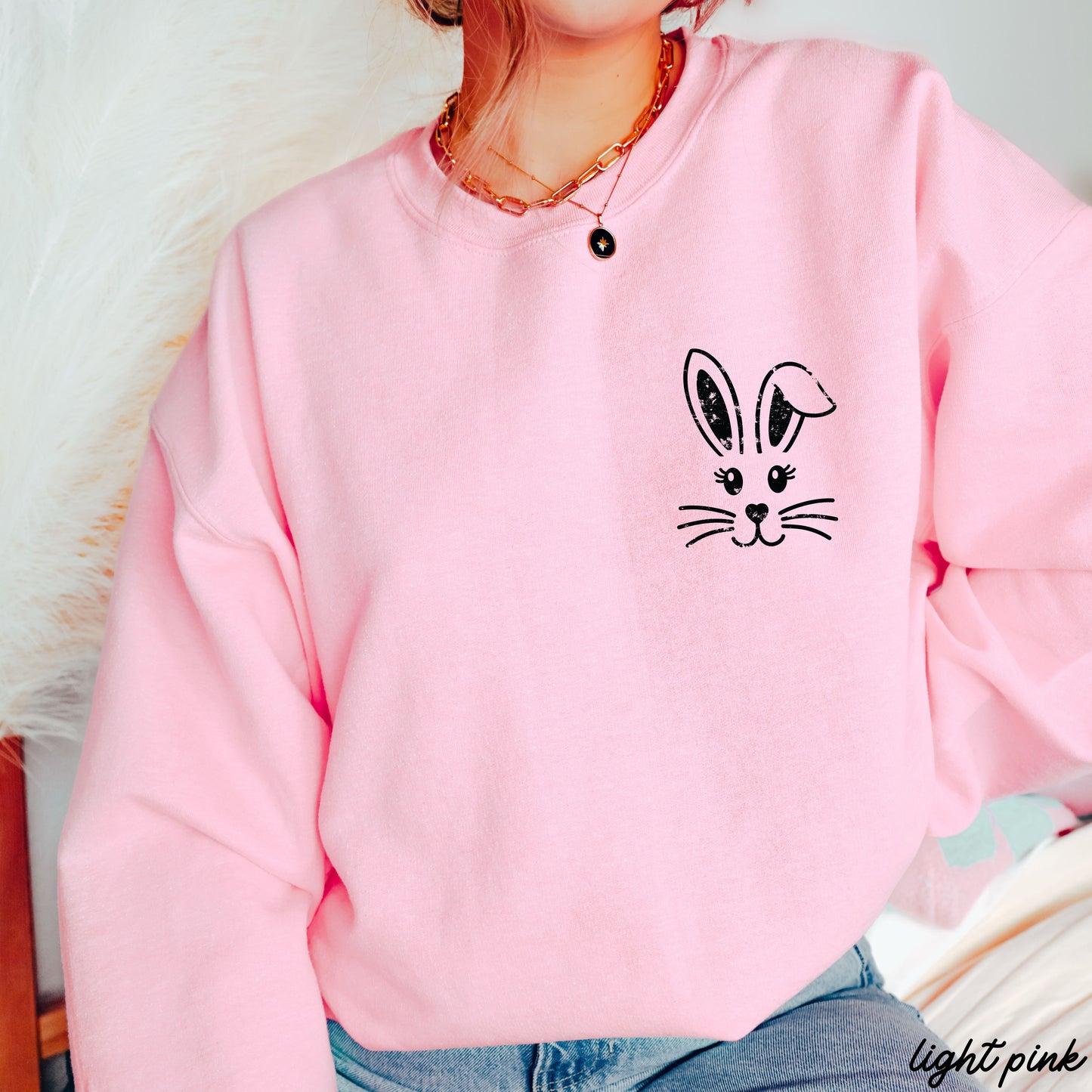 Pocket Bunny Sweatshirt *12 Colors (S-3X)
