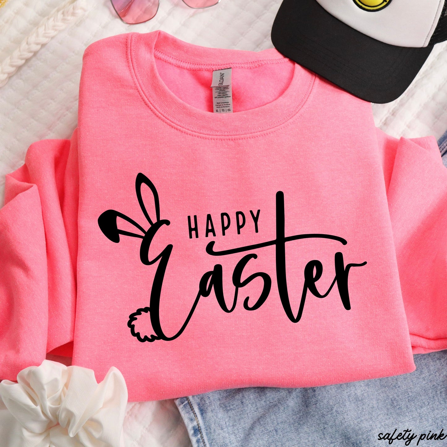 Happy Easter Sweatshirt *9 Colors (S-3X)