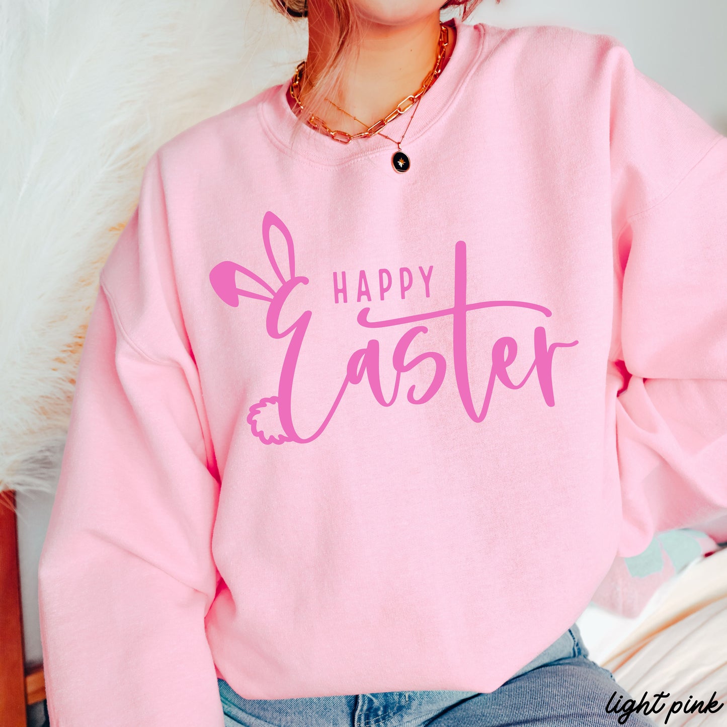 Happy Easter Sweatshirt *9 Colors (S-3X)