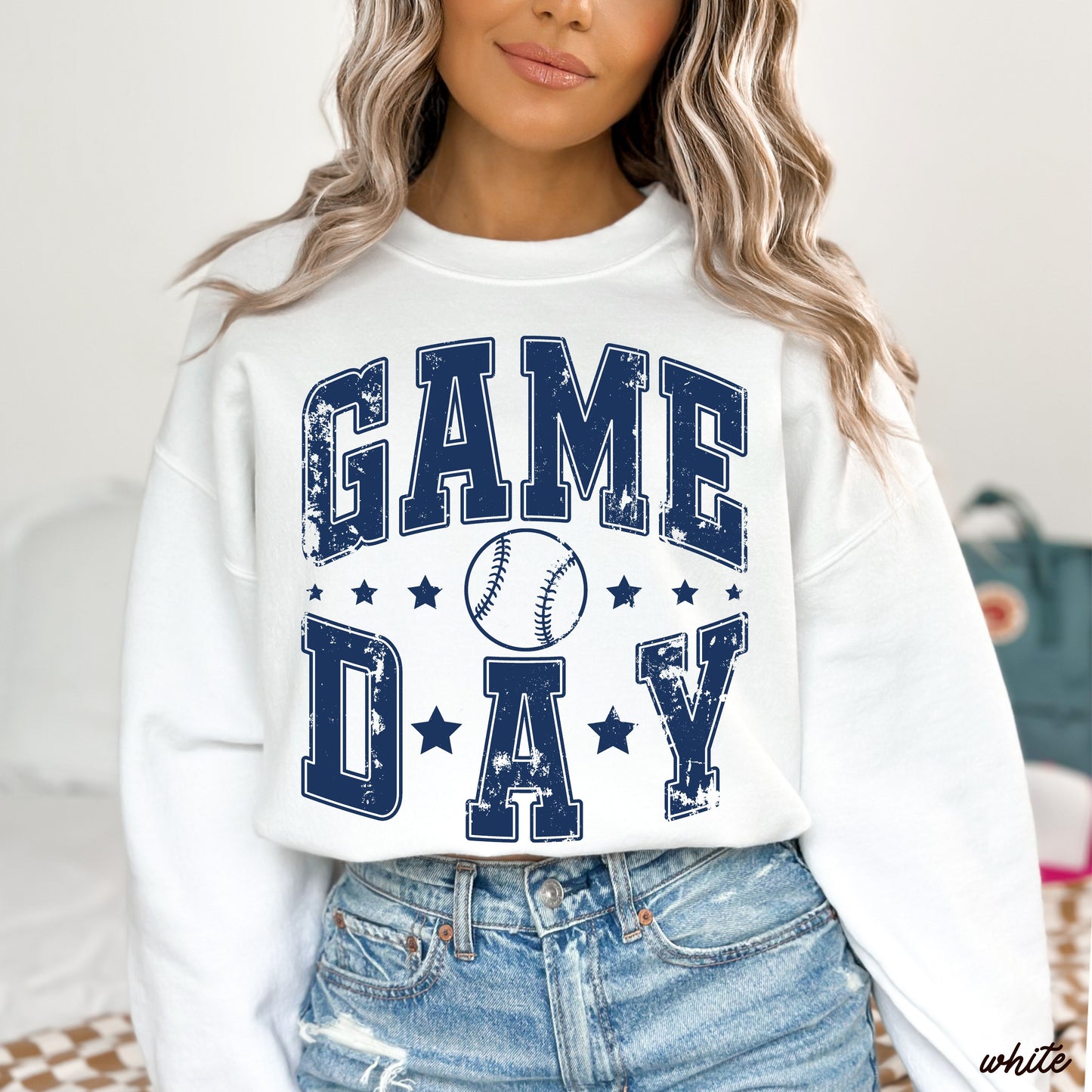 Game Day Star Sweatshirt *6 Colors (S-3X)