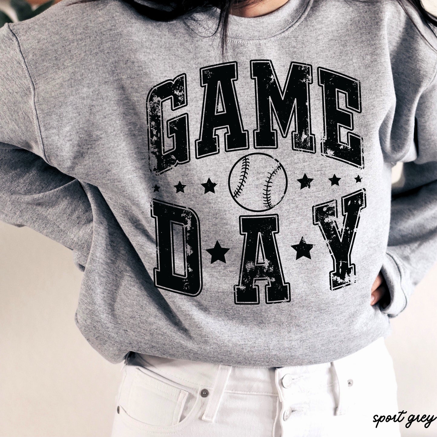Game Day Star Sweatshirt *6 Colors (S-3X)