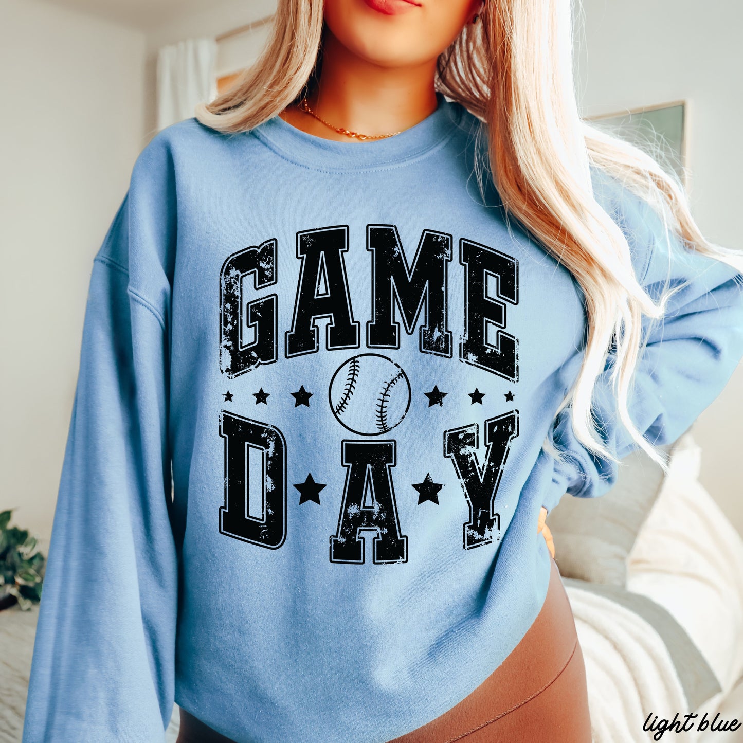 Game Day Star Sweatshirt *6 Colors (S-3X)
