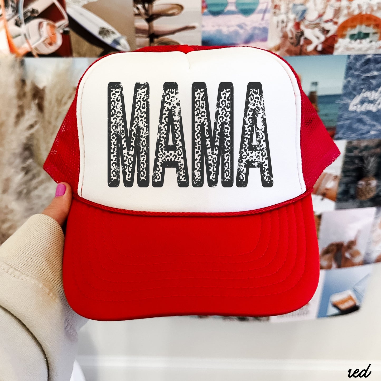 Leopard Mama Trucker Hat *8 COLORS