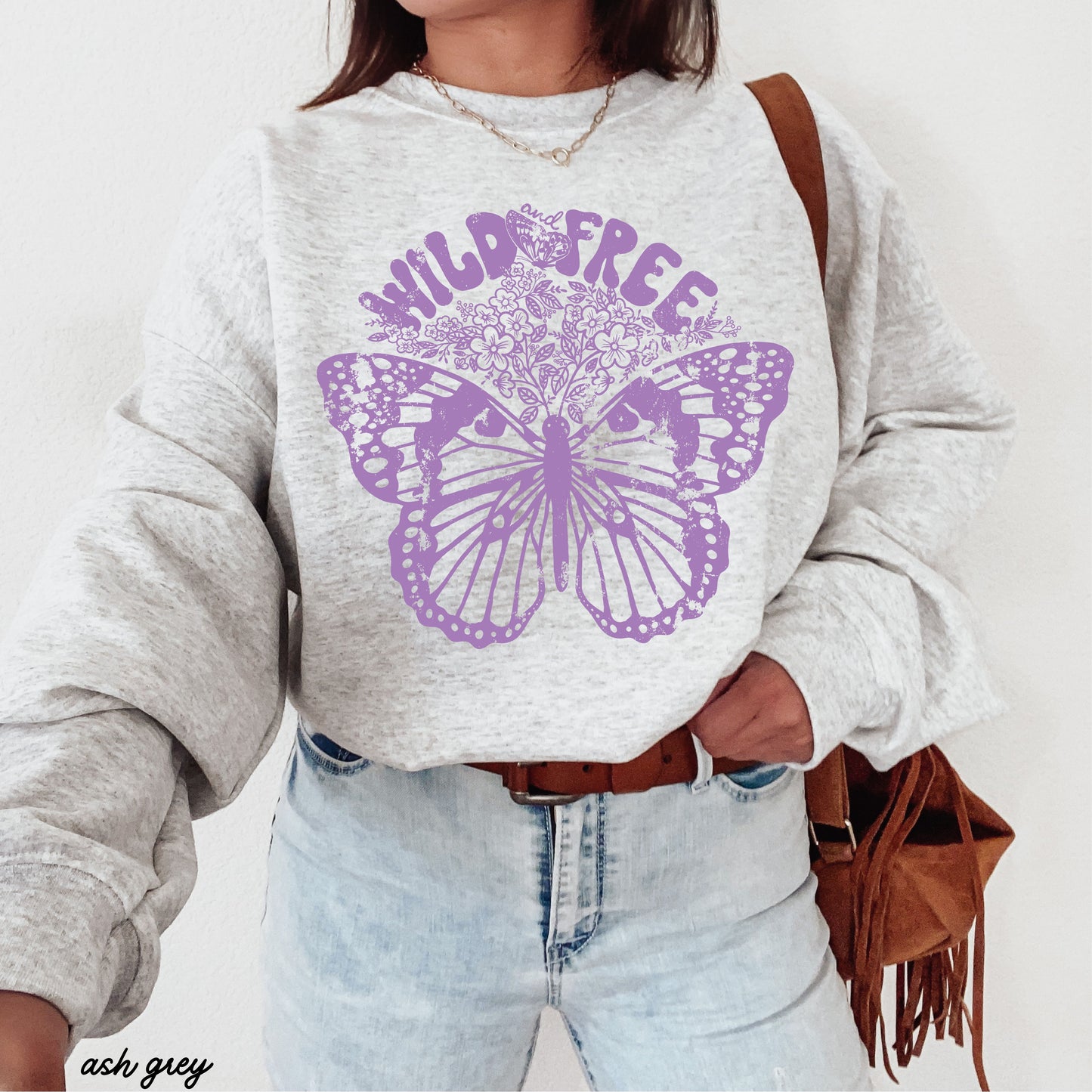 Wild & Free Butterfly Sweatshirt *5 Colors (S-3X)