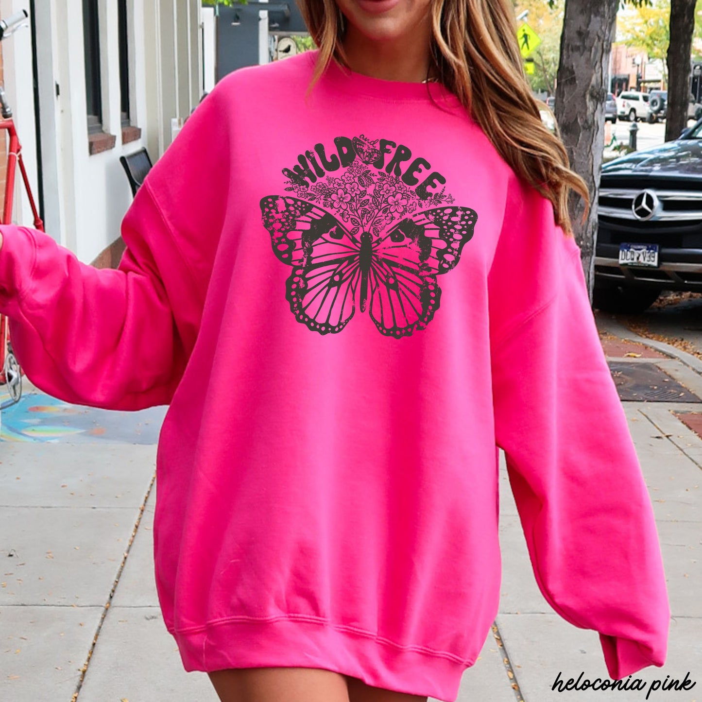 Wild & Free Butterfly Sweatshirt *5 Colors (S-3X)