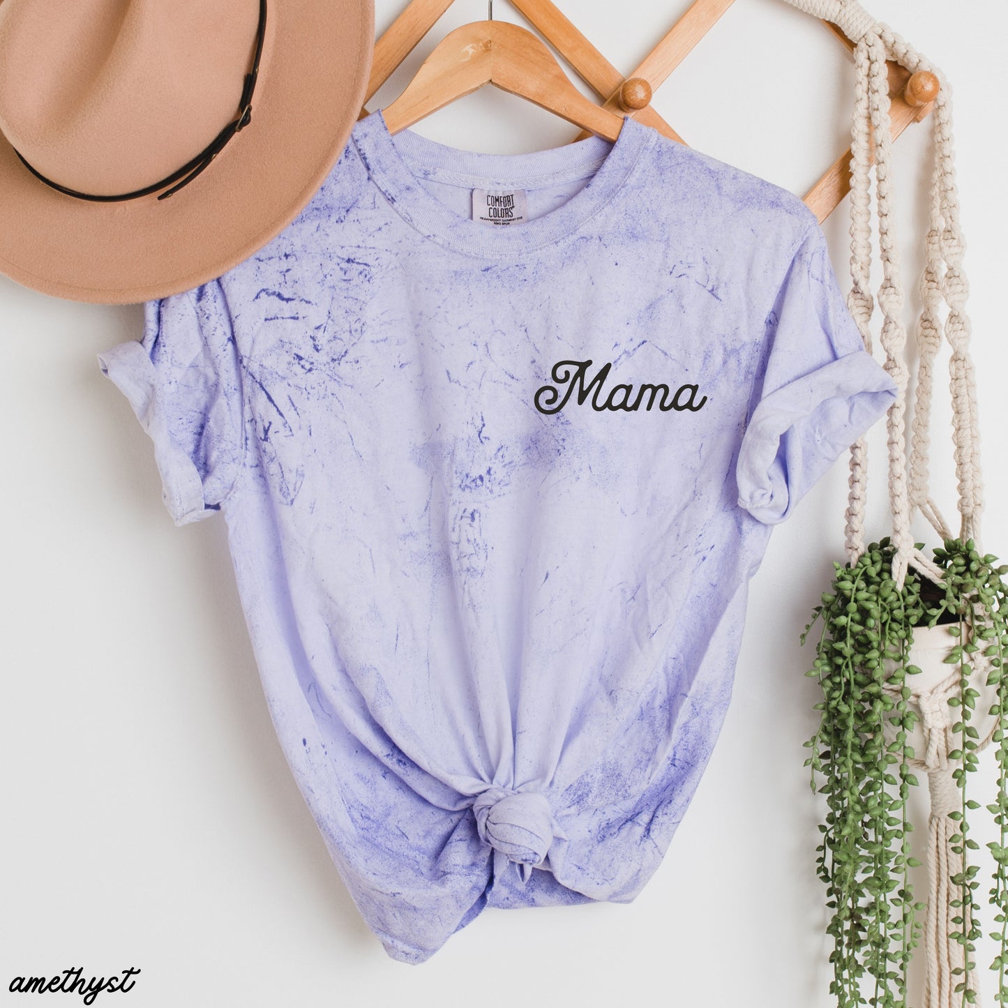 Mama Pocket Colorblast Tee *6 Colors (S-3X)