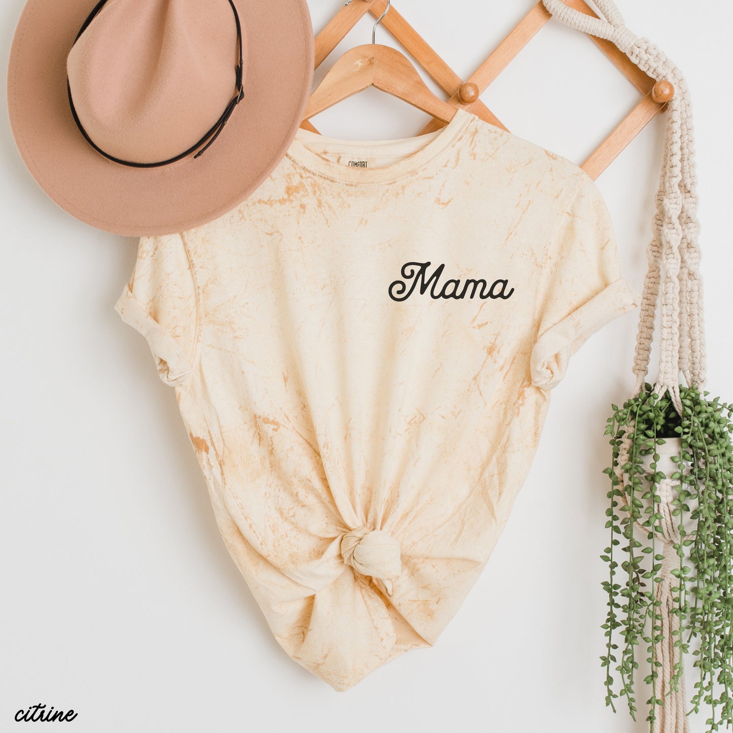 Mama Pocket Colorblast Tee *6 Colors (S-3X)