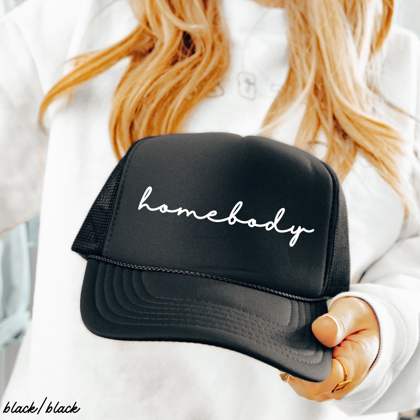 Homebody Cursive Trucker Hat *12 Colors