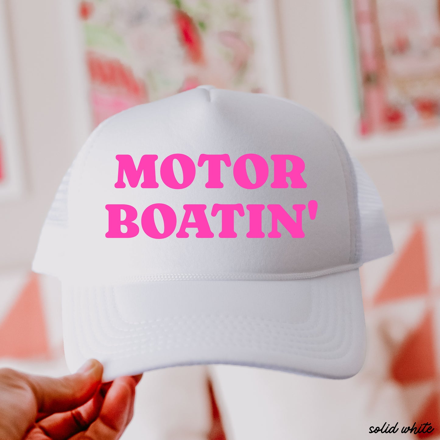 Motor Boatin' Trucker Hat *16 COLORS