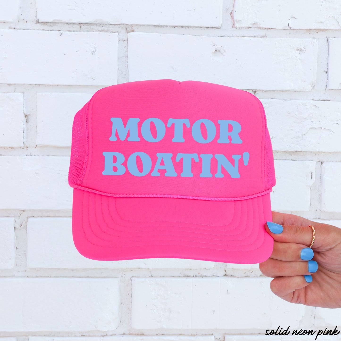 Motor Boatin' Trucker Hat *16 COLORS