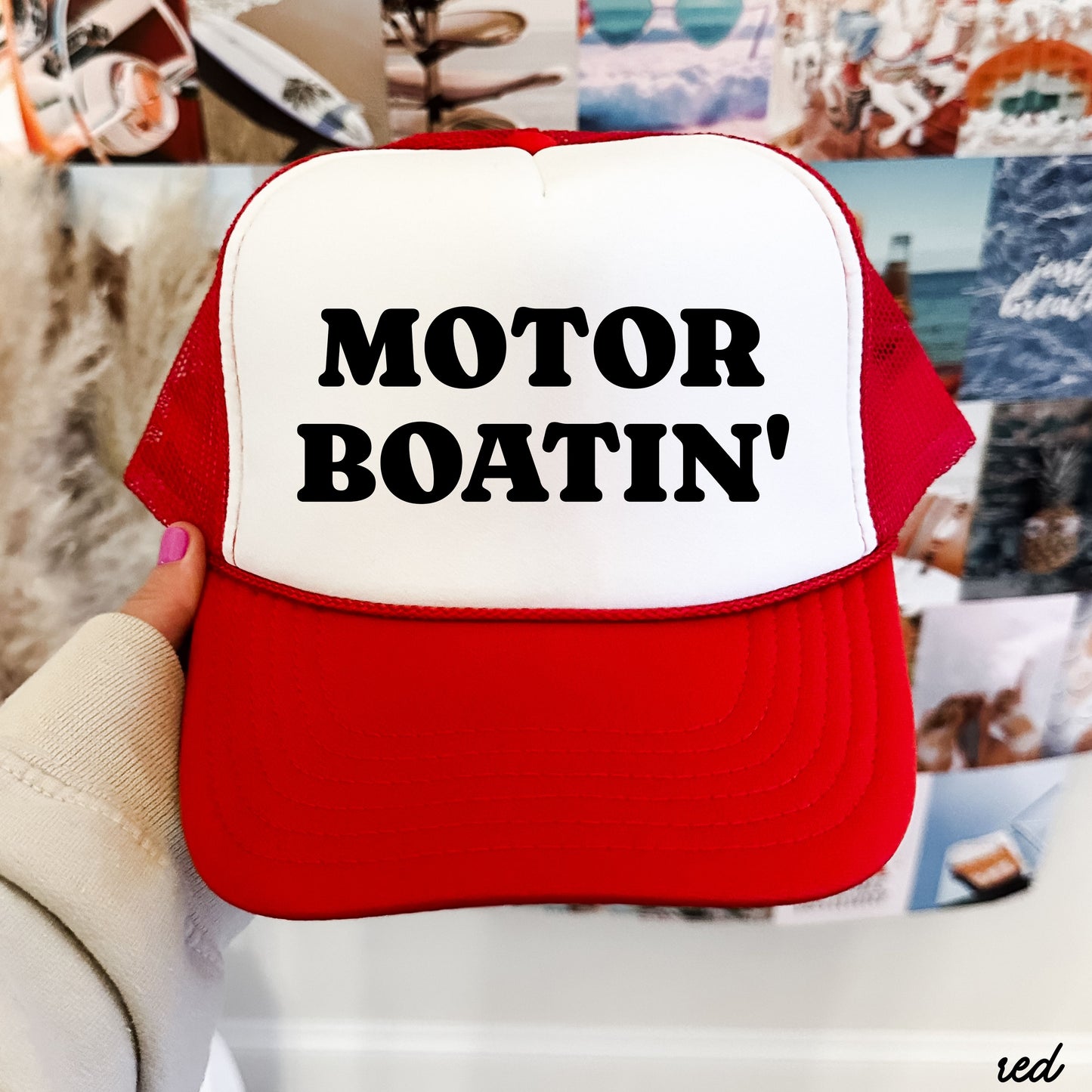 Motor Boatin' Trucker Hat *16 COLORS
