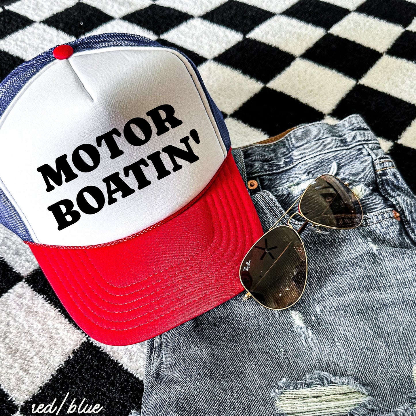 Motor Boatin' Trucker Hat *16 COLORS