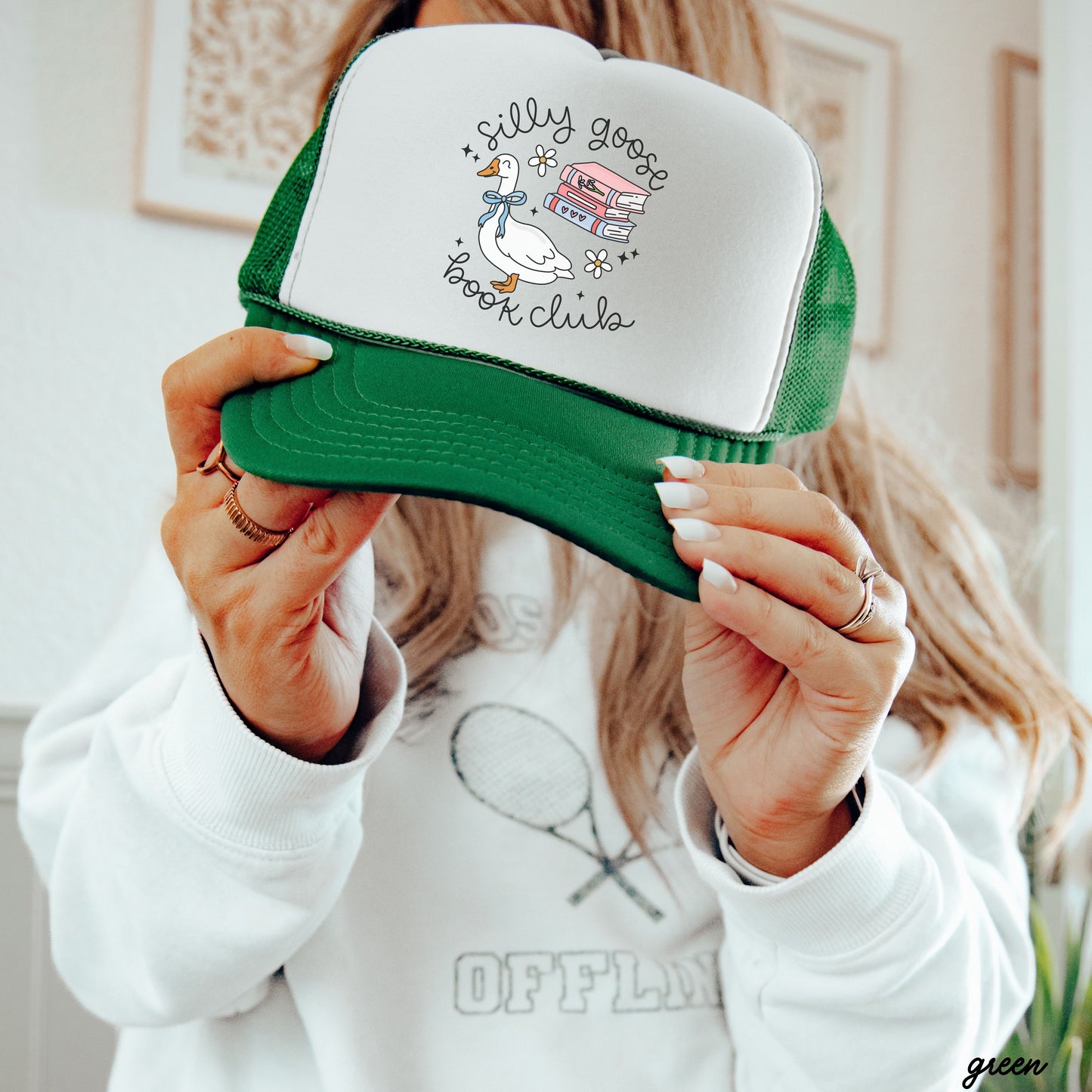 Silly Goose Book Club Trucker Hat *13 COLORS